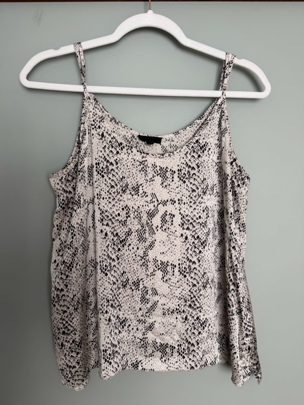 ATM Anthony Thomas Melillo 100% Silk Snakeskin Print Camisole Tank Pavement/Haze - Picture 3 of 14